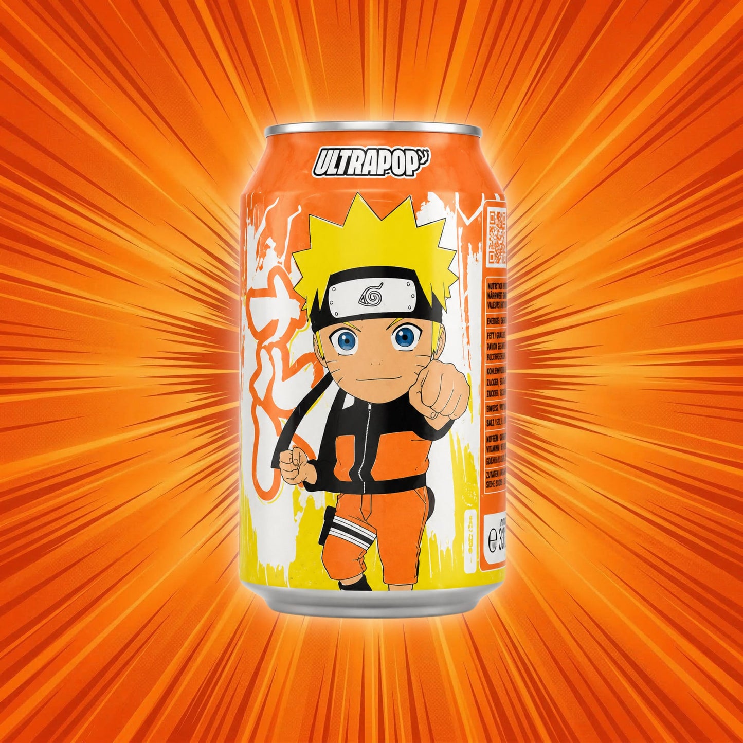 UltraPop Orange 330ml (Naruto) UltraPop - Sparkling Soda 330ml (versch. Sorten)
