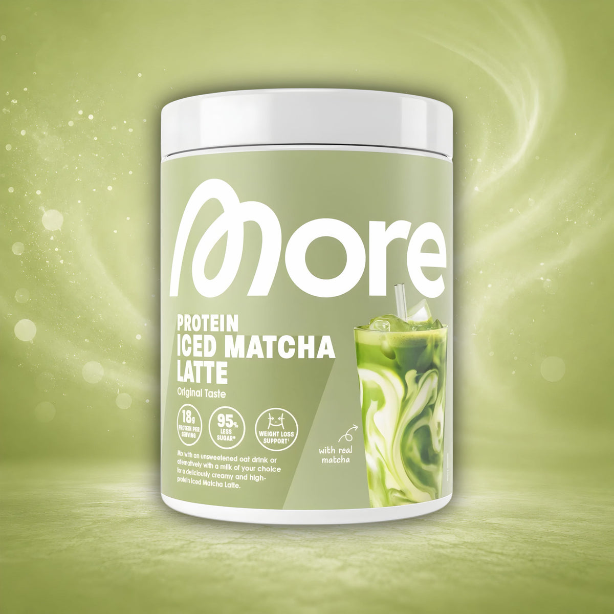 More Nutrition Original Taste 300g More Nutrition Iced Matcha Latte Original Taste 500g