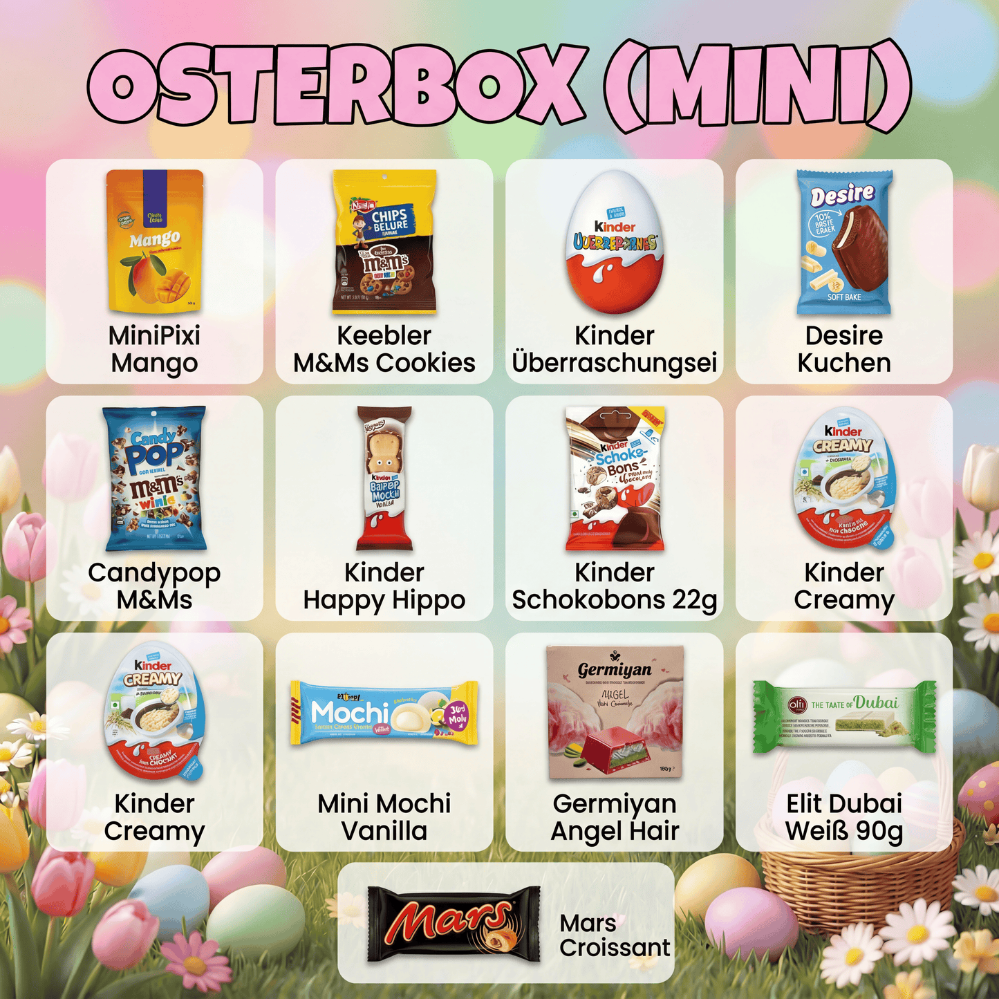 CandyPeak Oster-Geschenkbox Mini 2026 (13 Artikel aus aller Welt)