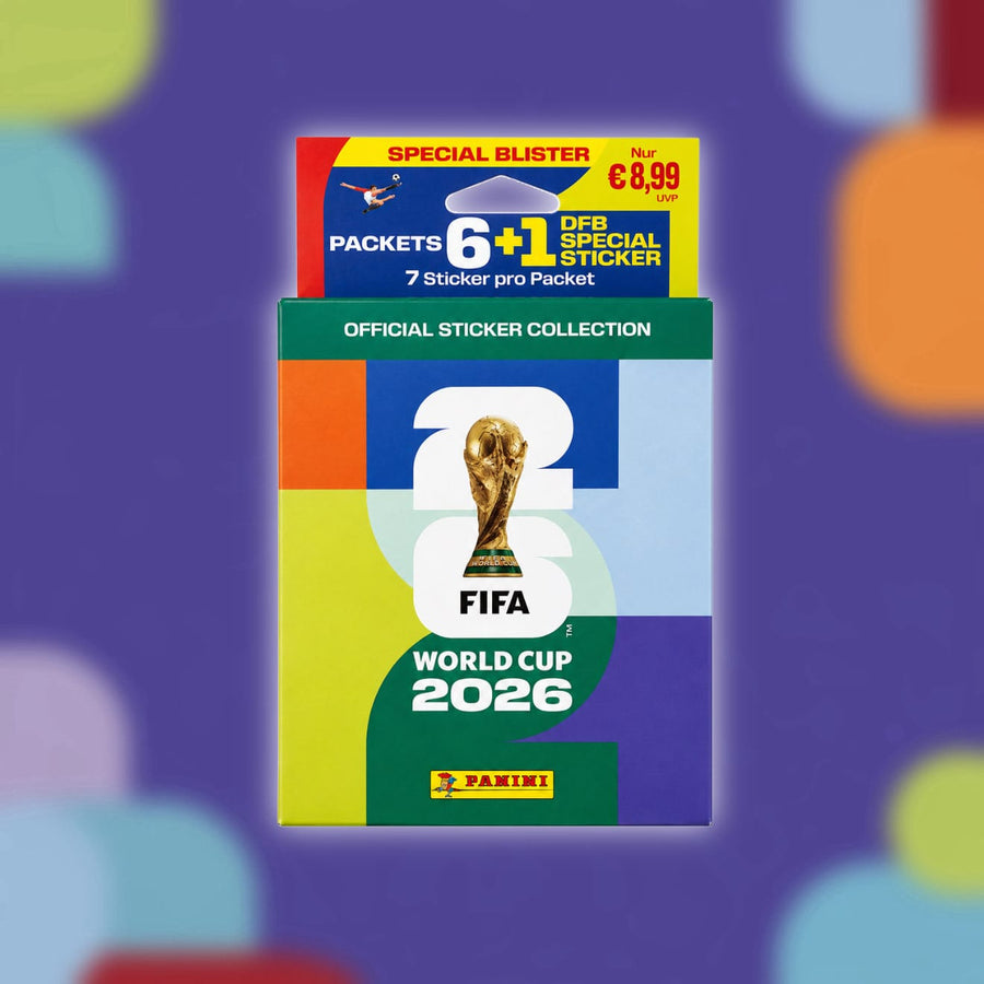 Panini Panini FIFA World Cup WM 2026 Sammelsticker Eco Blister Pack (6 Packs + 1x DFB Special Sticker)