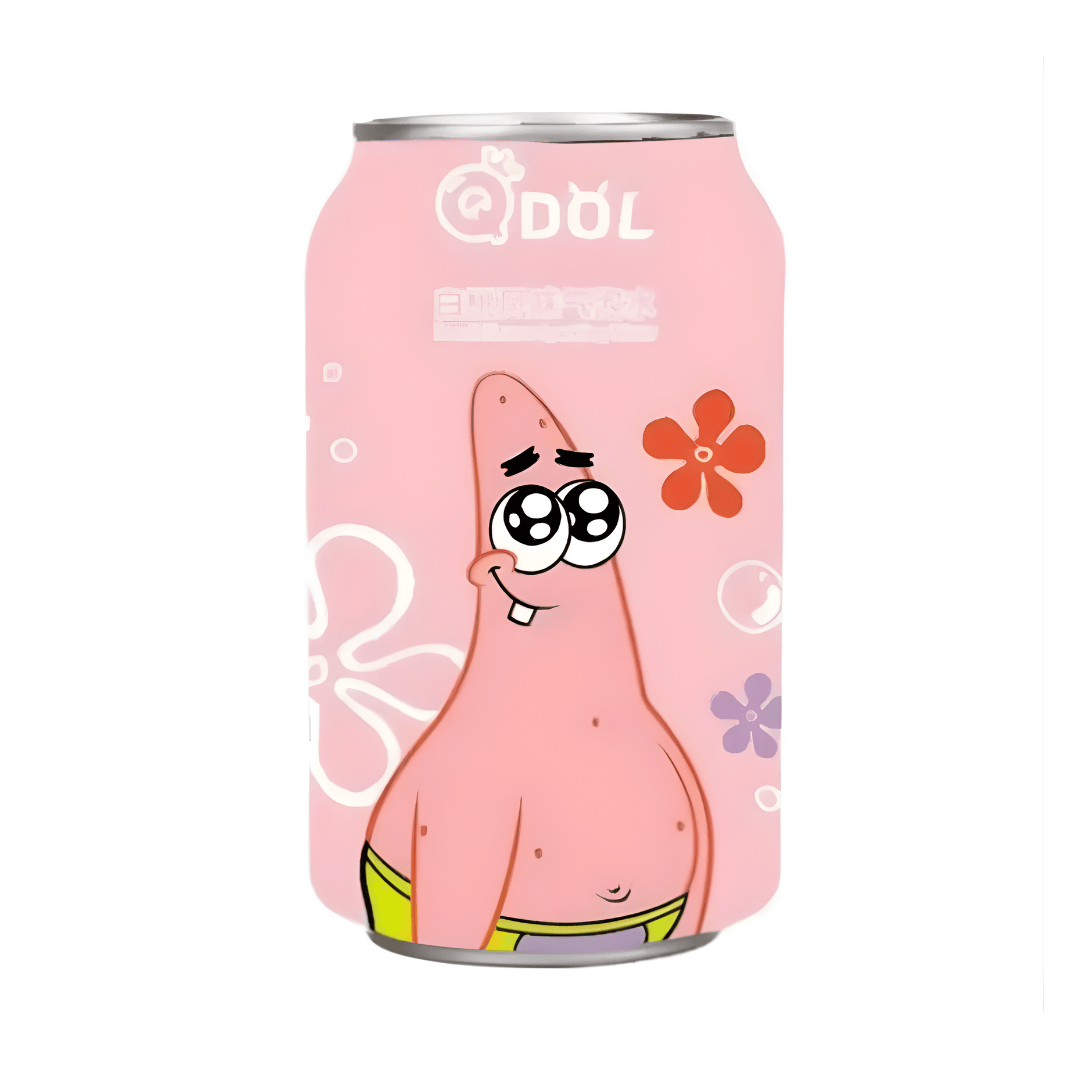 QDol Pfirsich (Patrick) 330ml QDOL Spongebob Edition Sparkling Water 330ml (versch. Sorten)