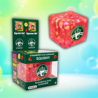 CandyPeak Pink-Lemonade Nice Cube Squishy Squeeze Anti Stress Würfel (versch. Farben)