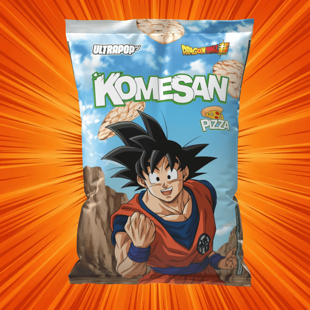 UltraPop Pizza 60g (DragonBallZ) UltraPop - Komesan Reischips 60g (versch. Sorten)