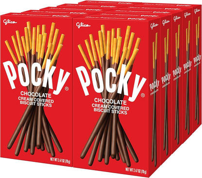 Pocky Pocky Chocolate – 10 Packungen x47g | Original Japan Snack  MHD: 27.03.2025