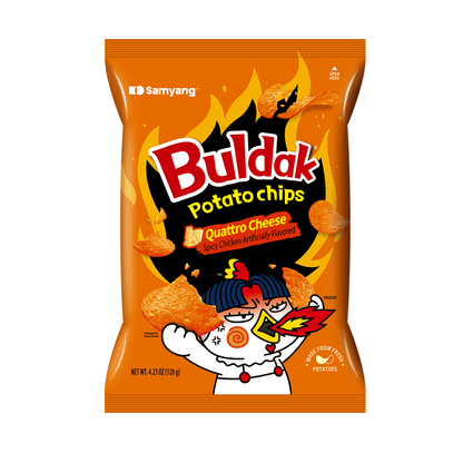 SamYang Quattro Cheese 55g Samyang Buldak Potato Chips 55g (versch. Sorten)