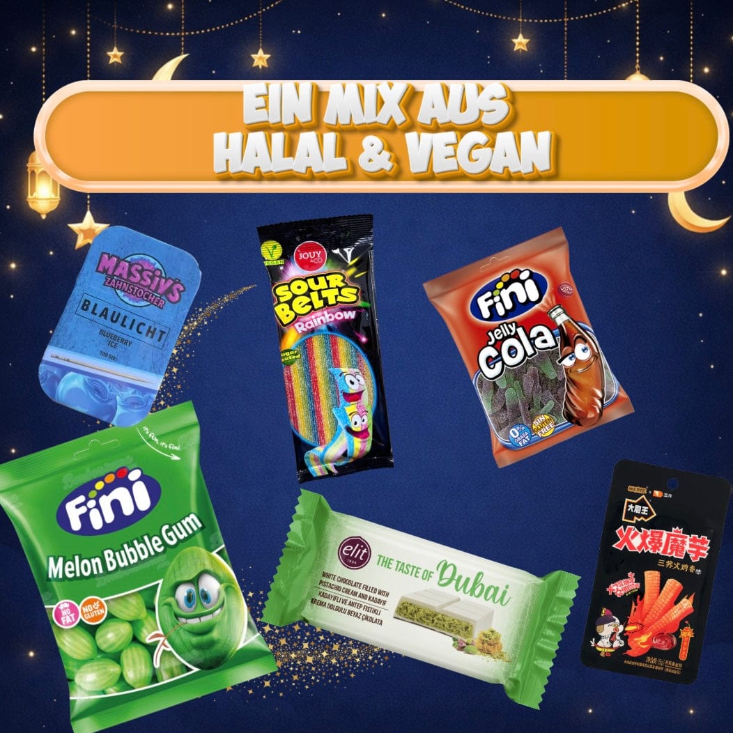 CandyPeak Ramadan-Box 2026 (Snacks und Getränke aus aller Welt / Halal/Vegan, limitierte Edition)