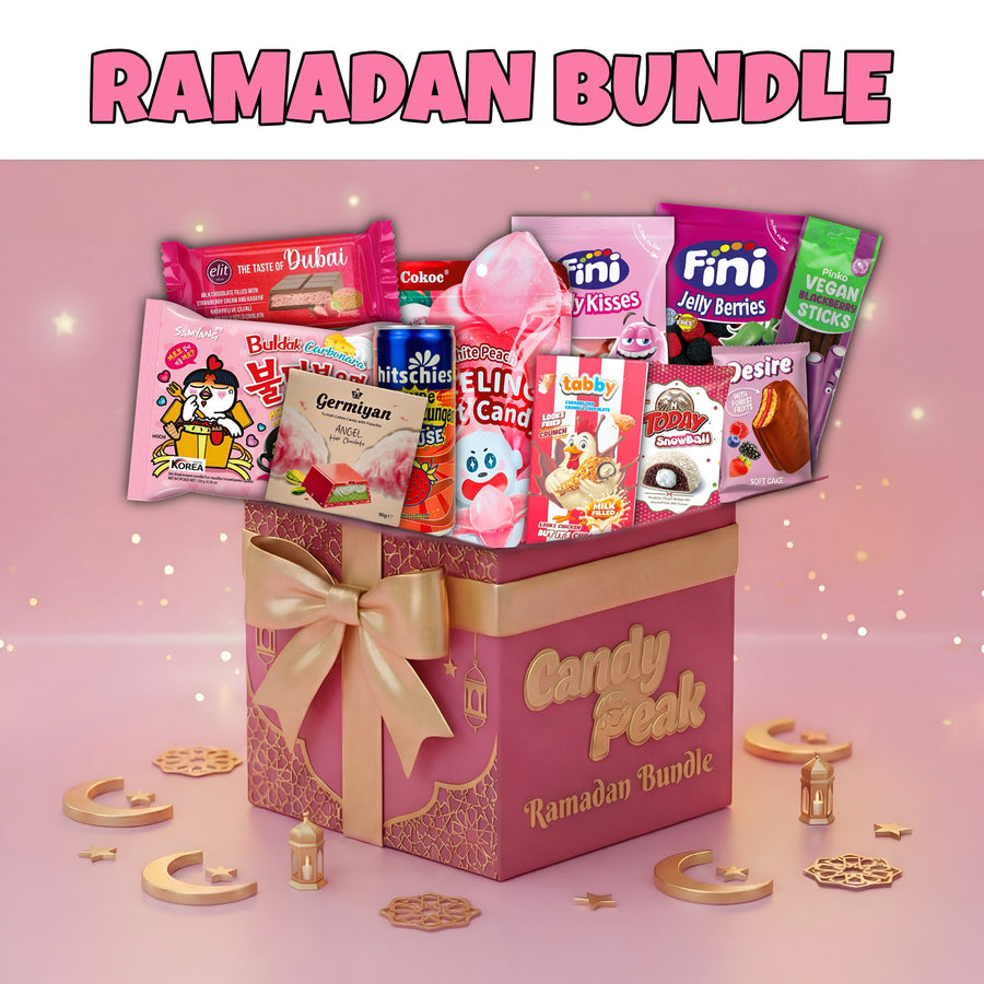 CandyPeak Ramadan-Bundle 2026 Pink Edition (Snacks und Getränke aus aller Welt / Halal/Vegan)