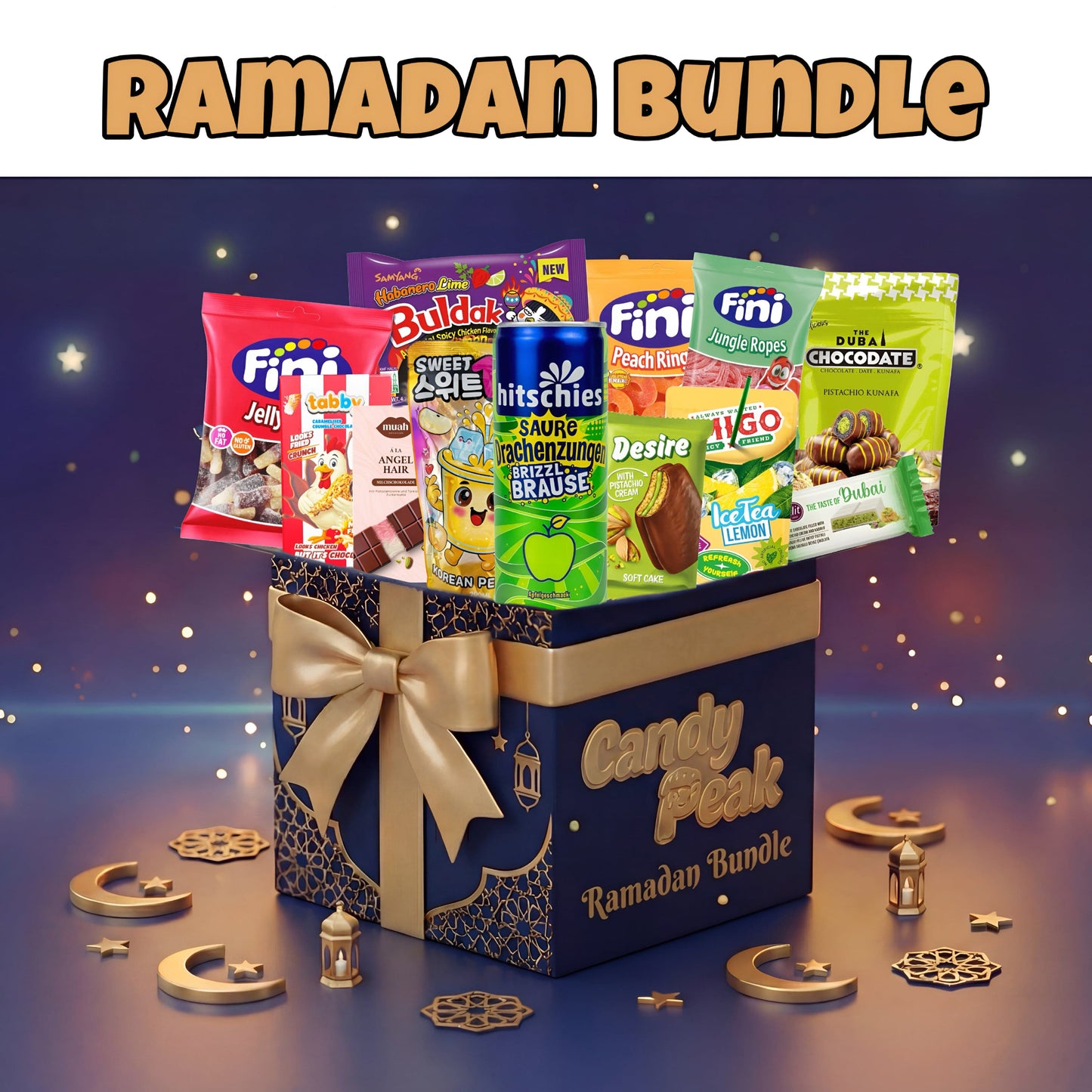 CandyPeak Ramadan-Bundle 2026 (Snacks und Getränke aus aller Welt / Halal/Vegan)
