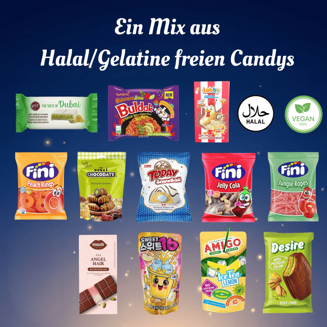 CandyPeak Ramadan-Bundle 2026 (Snacks und Getränke aus aller Welt / Halal/Vegan)