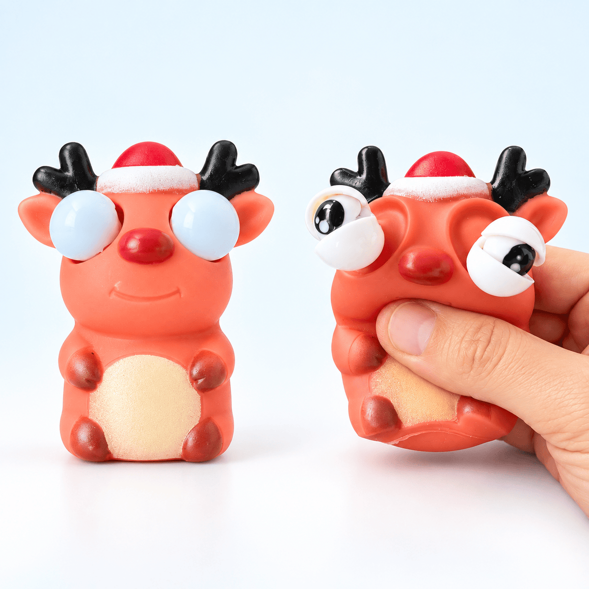 CandyPeak Rentier Pop-Up Squishies – Lustige Quetschspielzeuge mit Überraschungseffekt