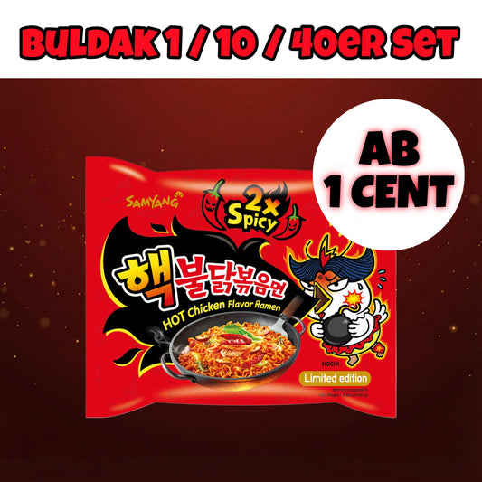 SamYang Samyang - Buldak 2x Spicy Hot Chicken 140g (Mindesthaltbarkeitsdatum 10.01.2026)