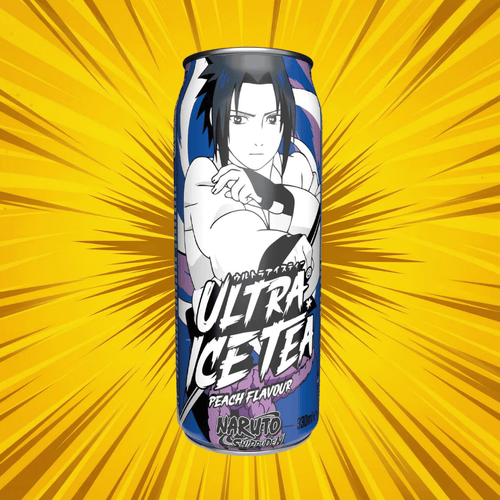 UltraPop - Anime Ice Tea Peach 330ml (versch. Editionen) – Sasuke Uchiha 330ml (Naruto)