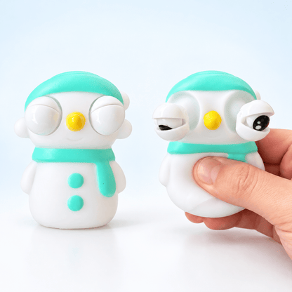 CandyPeak Schneemann Pop-Up Squishies – Lustige Quetschspielzeuge mit Überraschungseffekt