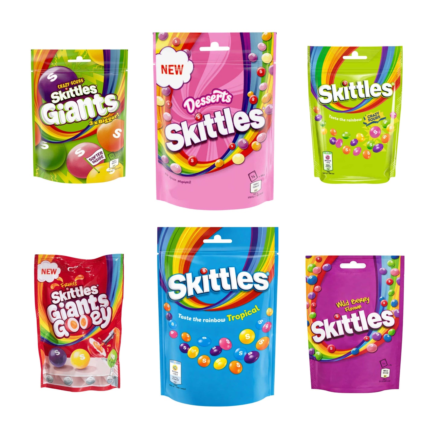 Skittles Skittles USA in versch. Sorten (8 außergewöhnliche Editionen)