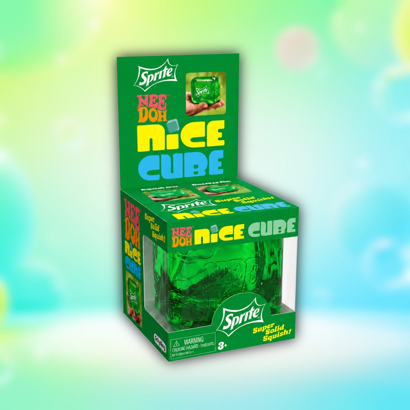 CandyPeak Sprite Edition Nee Doh Nice Cube Beverage Edition Squishy Anti Stress Würfel (versch. Farben)