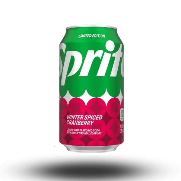 Sprite Winter Spiced Cranberry 355 ml – Limitierte Winter Edition aus den USA (MHD 06/2025)