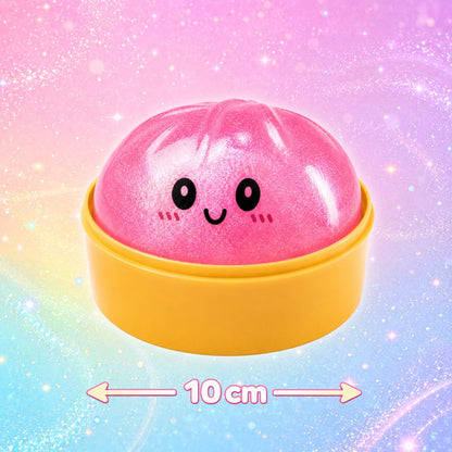 CandyPeak Squishy Squeeze Dumpling Buns - 100% Glitter Dumpling garantiert, Anti Stress Spielzeug 10cm (zufällige Farbe)