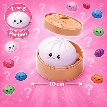 CandyPeak Squishy Squeeze Dumpling Buns - Mystery Trend, Anti Stress Spielzeug 10cm (zufällige Farbe)