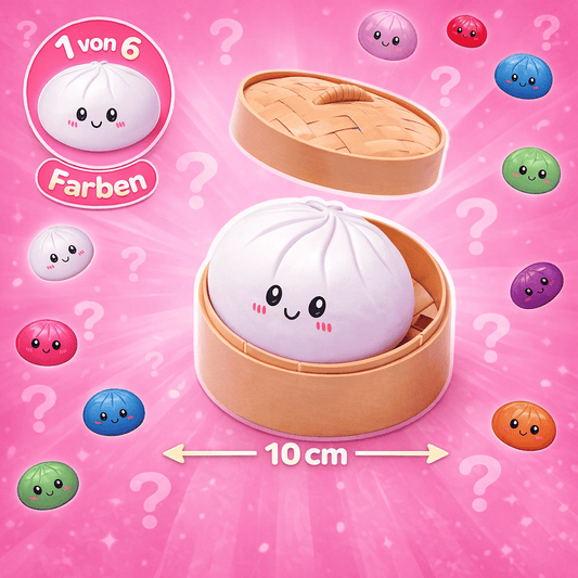 CandyPeak Squishy Squeeze Dumpling Buns - Mystery Trend, Anti Stress Spielzeug 10cm (zufällige Farbe)