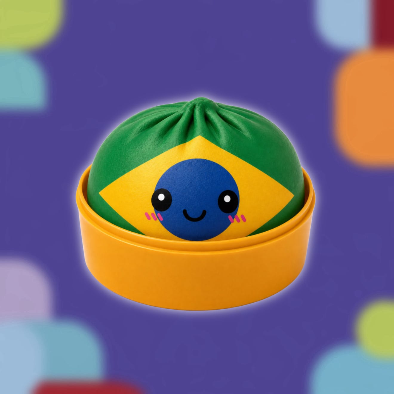CandyPeak Squishy Squeeze Dumpling Buns - World Cup Edition 2026, Anti Stress Spielzeug (zufällige Farbe)