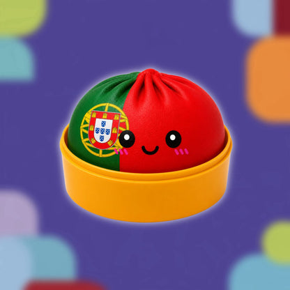 CandyPeak Squishy Squeeze Dumpling Buns - World Cup Edition 2026, Anti Stress Spielzeug (zufällige Farbe)