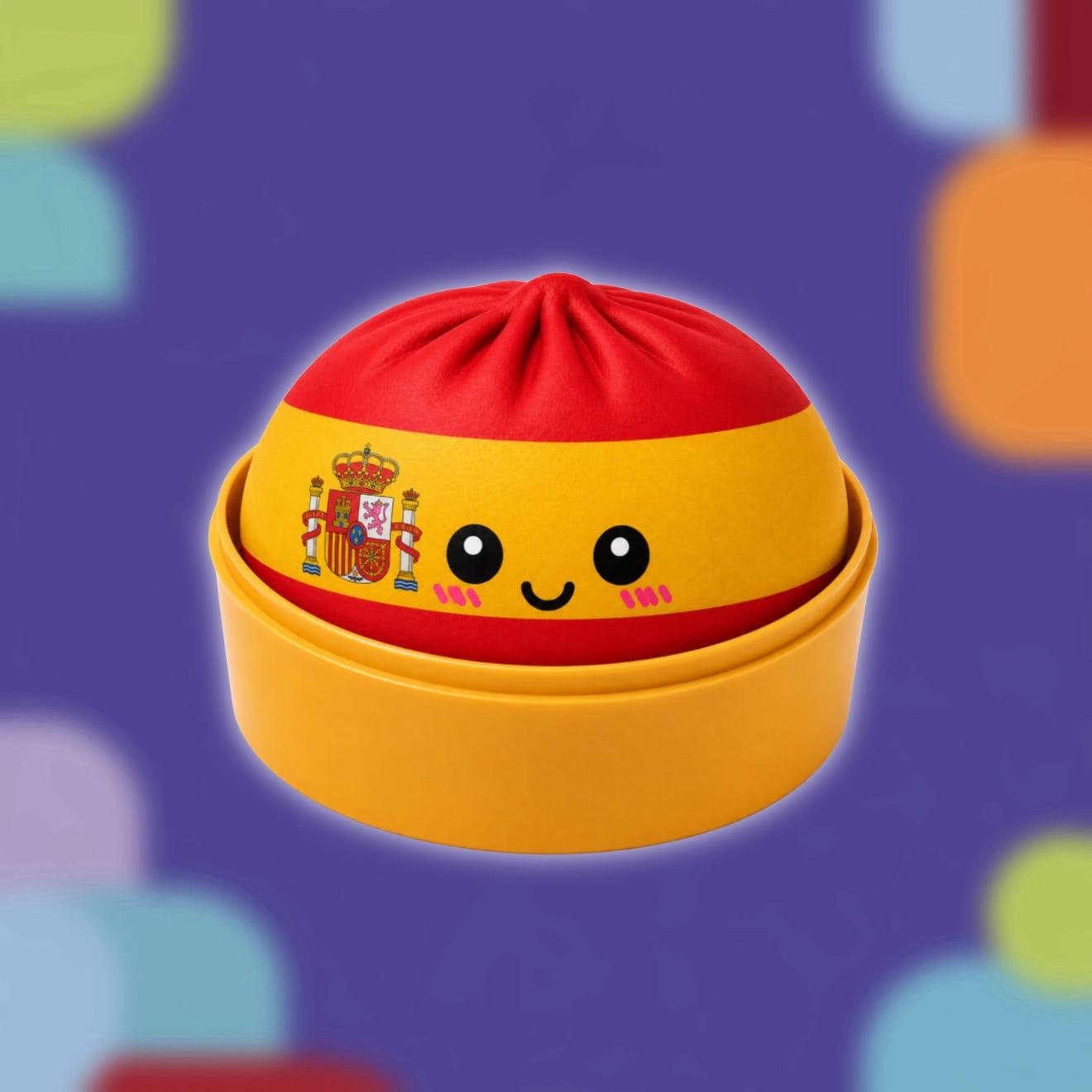 CandyPeak Squishy Squeeze Dumpling Buns - World Cup Edition 2026, Anti Stress Spielzeug (zufällige Farbe)