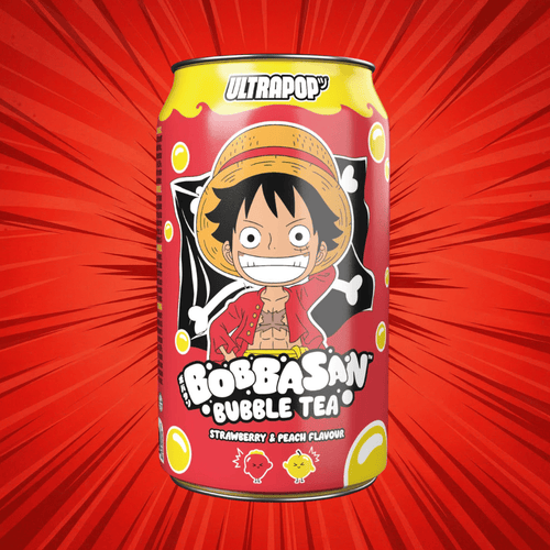 UltraPop - Bobbasan Bubble Tea 320ml (versch. Sorten) – Strawberry & Peach 320ml (OnePiece)
