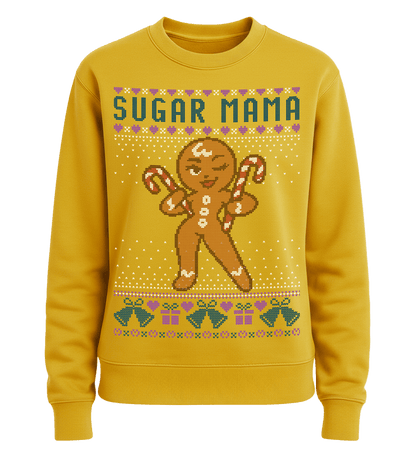 Shirtee Unisex Sweatshirt Sun Yellow / XS UGLY SWEATER „Sugar Mama“  - Unisex Pullover