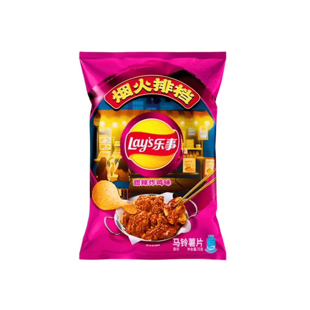 Lay's Sweet Sour Chicken 70g Lay‘s Chips Asia 70g (versch. Sorten