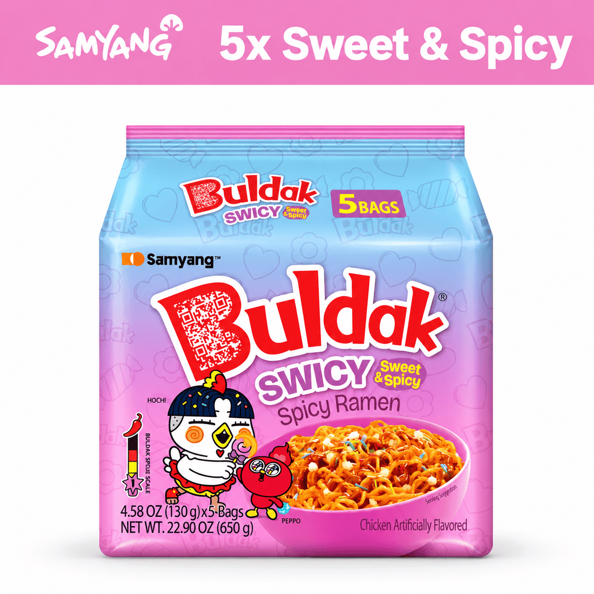 SamYang Sweet & Spicy 130g 5x Samyang Buldak 140g Vorratspack (versch. Sorten)