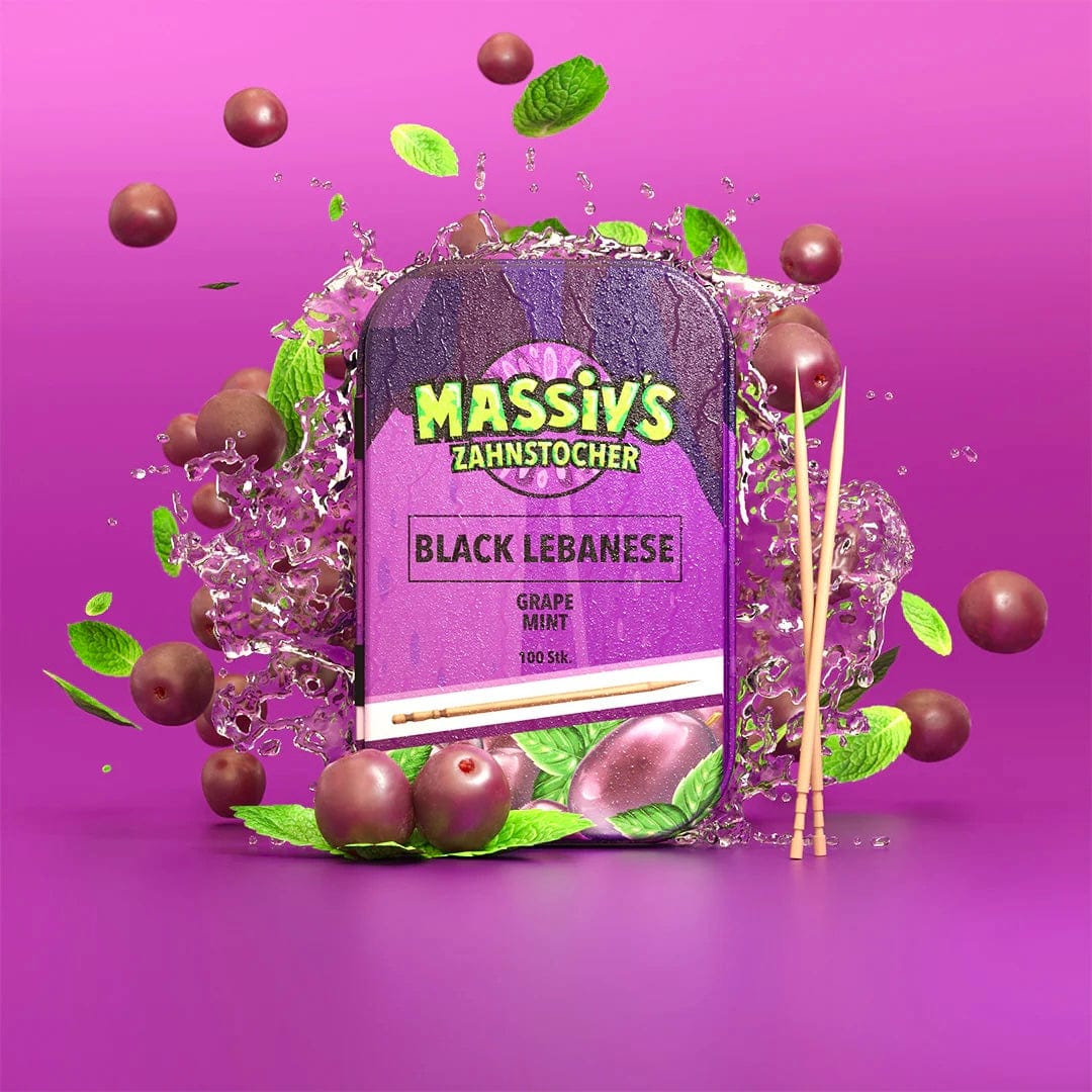 CandyPeak Traube Minze Massiv - Zahnstocher (100 Stk)