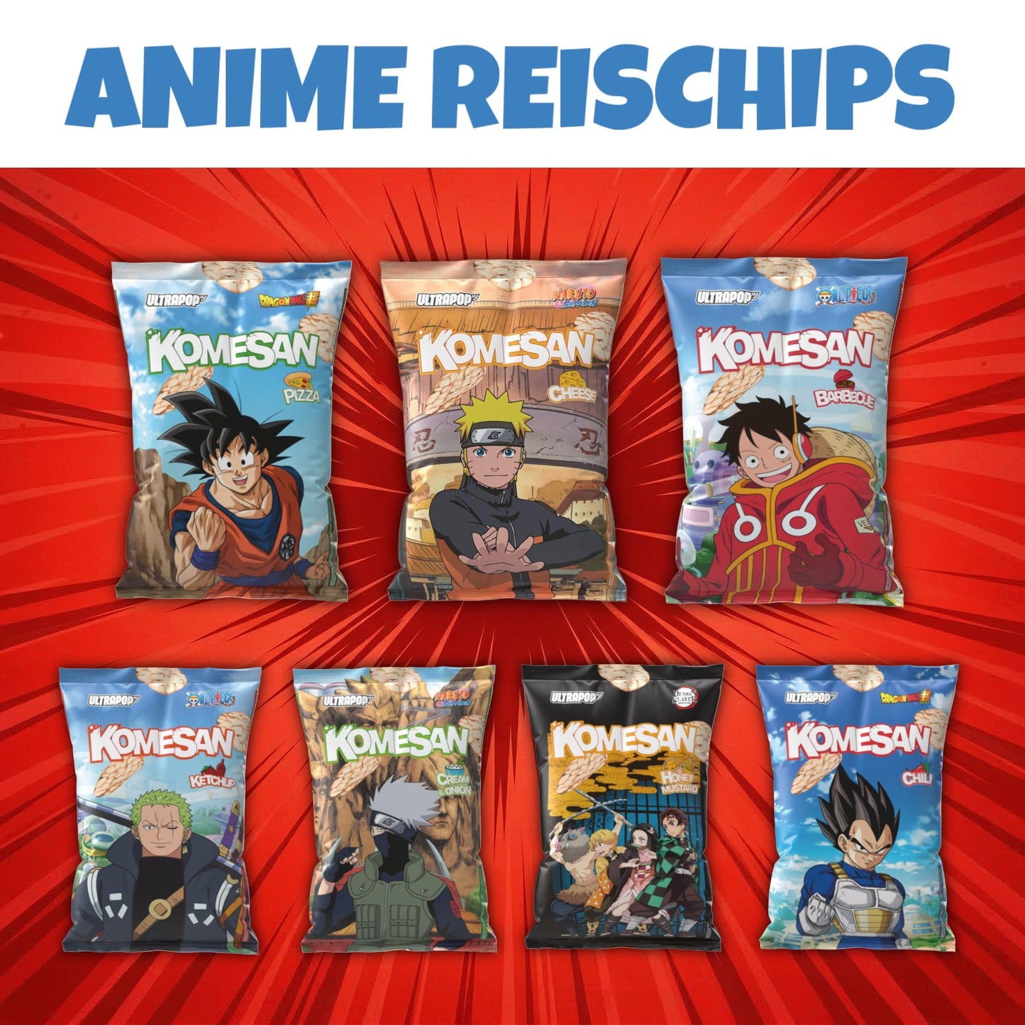 UltraPop UltraPop - Komesan Reischips 60g (versch. Sorten)