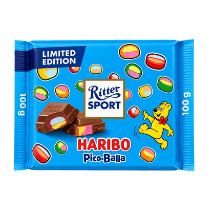 Haribo Vollmilchschokolade 100g RitterSport X Haribo Pico-Balla Schokolade 100g Limited Edition (versch. Sorten)