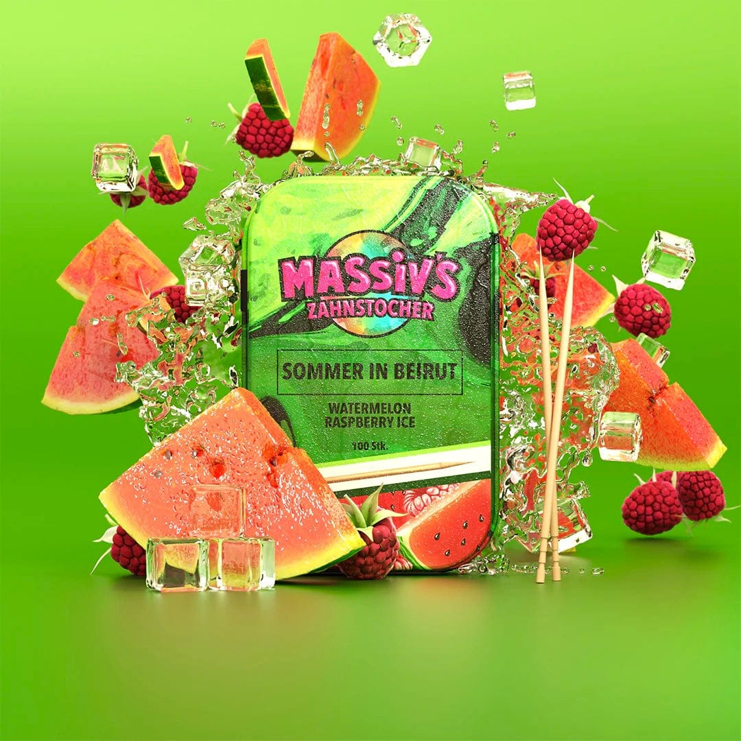 CandyPeak Wassermelone/Himbeere Ice Massiv - Zahnstocher (100 Stk)