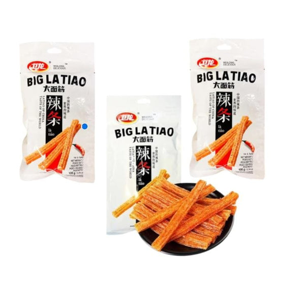 Weilong Latiao 3er Pack – Scharfe chinesische Weizensticks | Original Spicy Snack (MHD 11/2025)