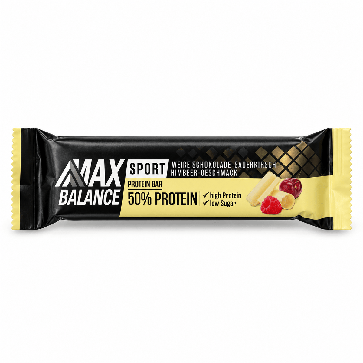 Max Balance White Chocolate Berries 45g Max Balance - Protein Bar 50% Protein 45g (versch. Sorten)