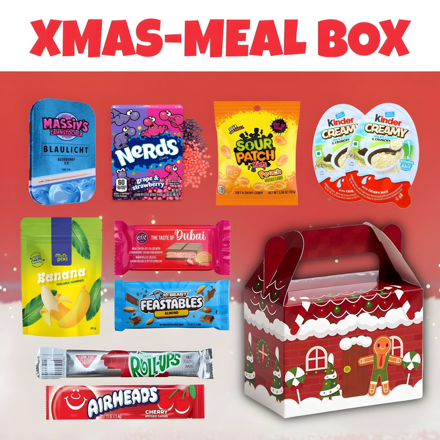 CandyPeak XMAS-Meal Box (10x hochwertige Süßigkeiten aus aller Welt)