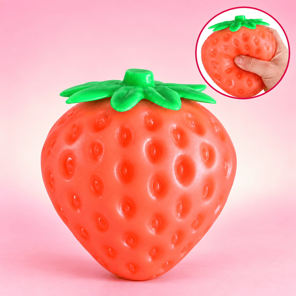 CandyPeak XXL Scented Strawberry Squishy 12,5cm (wechselt Farbe bei UV-Licht)