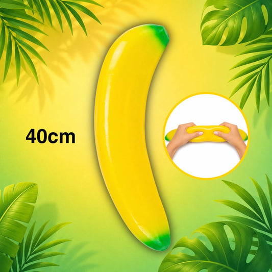 CandyPeak XXL Squishy Squeeze Banana Anti Stress Spielzeug (40cm)